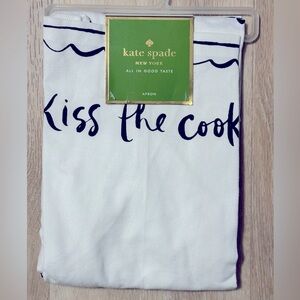 Kate Spade NWT Kiss the Cook Apron